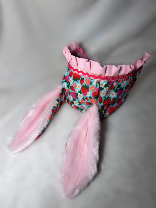 Strawberry Field Bunny Bonnet